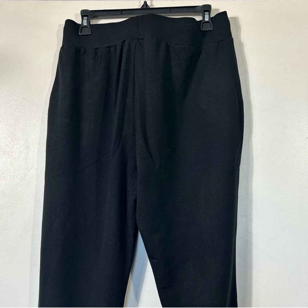 Badgley Mischka NWT Black French Terry Jogger Pant with Pockets- Size- 2X - Picture 4 of 6